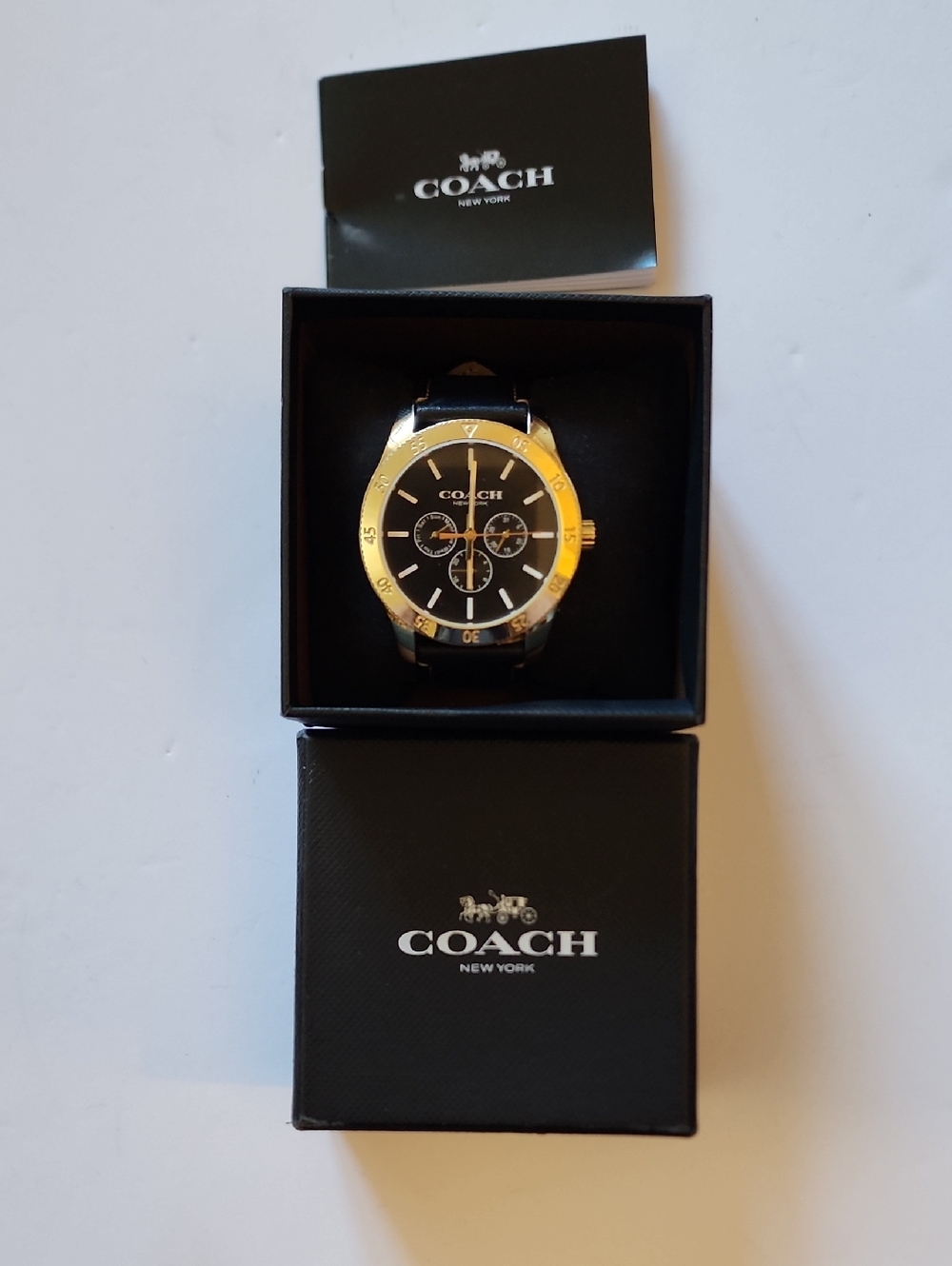 Coach Mens Casey Black Dial Watch.